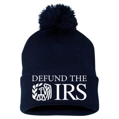 Defund The IRS Pom Pom 12in Knit Beanie