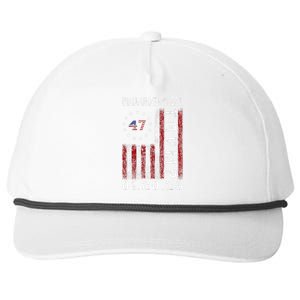 Donald Trump Inauguration Day 2025 47th President Usa Flag Gift Snapback Five-Panel Rope Hat