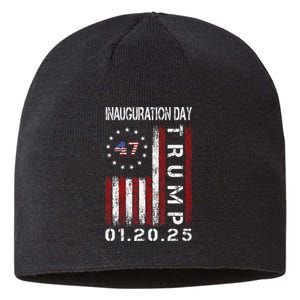 Donald Trump Inauguration Day 2025 47th President Usa Flag Gift Sustainable Beanie