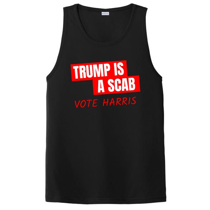 Donald Trump Is A Scab Vote Harris PosiCharge Competitor Tank