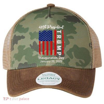 Donald Trump Inauguration Day 2025 47th President 47 Us Flag Legacy Tie Dye Trucker Hat