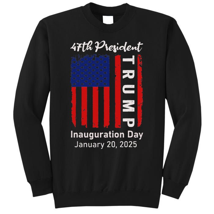 Donald Trump Inauguration Day 2025 47th President 47 Us Flag Sweatshirt