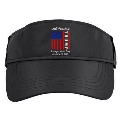 Donald Trump Inauguration Day 2025 47th President 47 Us Flag Adult Drive Performance Visor