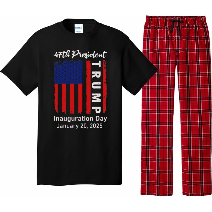 Donald Trump Inauguration Day 2025 47th President 47 Us Flag Pajama Set