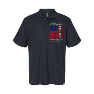 Donald Trump Inauguration Day 2025 47th President 47 Us Flag Softstyle Adult Sport Polo