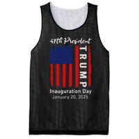 Donald Trump Inauguration Day 2025 47th President 47 Us Flag Mesh Reversible Basketball Jersey Tank