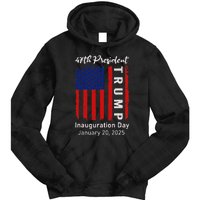 Donald Trump Inauguration Day 2025 47th President 47 Us Flag Tie Dye Hoodie