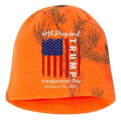 Donald Trump Inauguration Day 2025 47th President 47 Us Flag Kati - Camo Knit Beanie