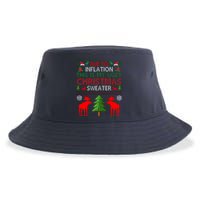 Due To Inflation This Is My Ugly Christmas Sweater Funny Holiday Sustainable Bucket Hat