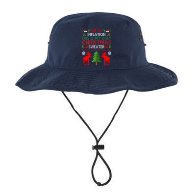Due To Inflation This Is My Ugly Christmas Sweater Funny Holiday Bucket Hat