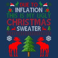 Due To Inflation This Is My Ugly Christmas Sweater Funny Holiday 16 in Basic Backpack