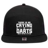Darts There Is No Crying In Darts Dart Players 7 Panel Mesh Trucker Snapback Hat