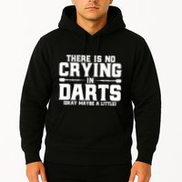 Darts There Is No Crying In Darts Dart Players Hoodie