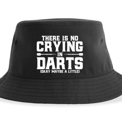 Darts There Is No Crying In Darts Dart Players Sustainable Bucket Hat