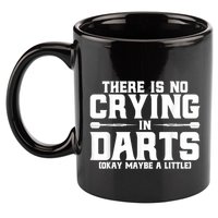 Darts There Is No Crying In Darts Dart Players 11oz C Handle Ceramic Mug