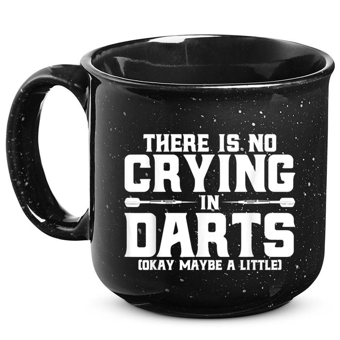 Darts There Is No Crying In Darts Dart Players 15oz Campfire Ceramic Mug