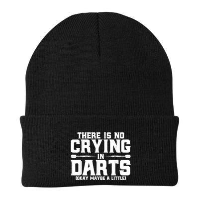 Darts There Is No Crying In Darts Dart Players Knit Cap Winter Beanie