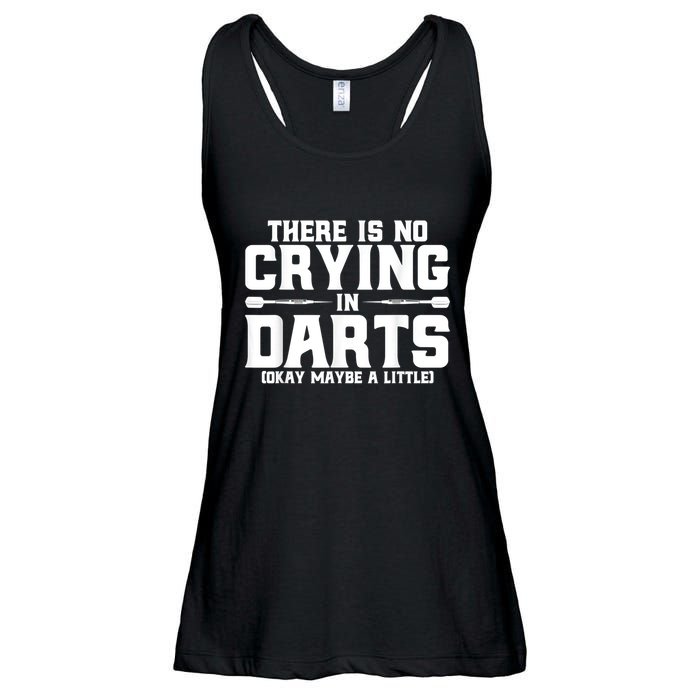 Darts There Is No Crying In Darts Dart Players Ladies Essential Flowy Tank