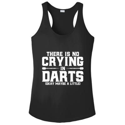 Darts There Is No Crying In Darts Dart Players Ladies PosiCharge Competitor Racerback Tank