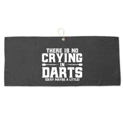 Darts There Is No Crying In Darts Dart Players Large Microfiber Waffle Golf Towel