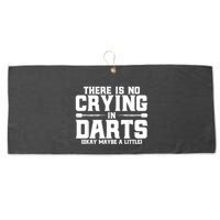 Darts There Is No Crying In Darts Dart Players Large Microfiber Waffle Golf Towel