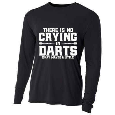 Darts There Is No Crying In Darts Dart Players Cooling Performance Long Sleeve Crew