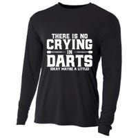 Darts There Is No Crying In Darts Dart Players Cooling Performance Long Sleeve Crew