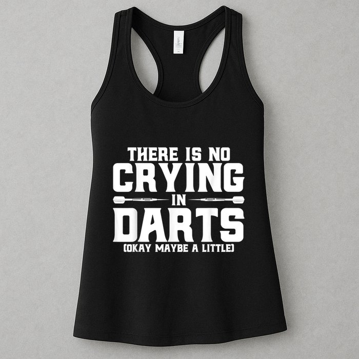 Darts There Is No Crying In Darts Dart Players Womens Tank Top