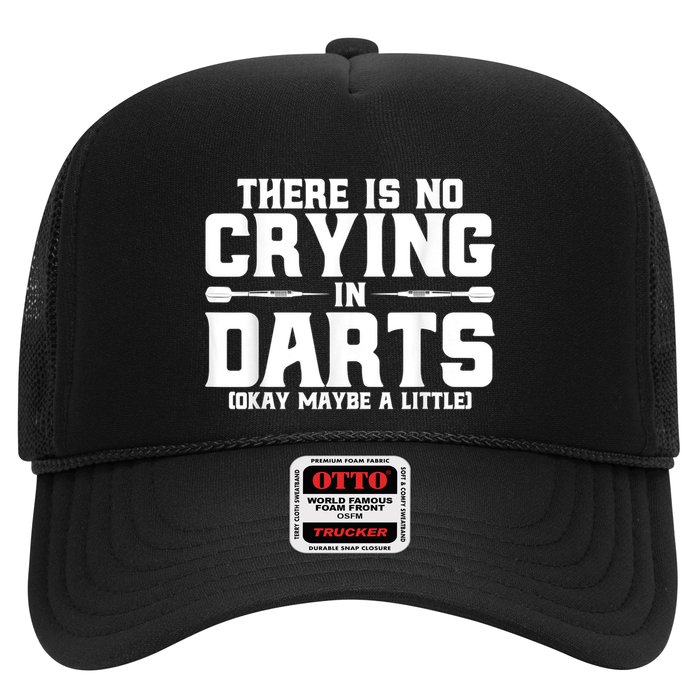 Darts There Is No Crying In Darts Dart Players Trucker Hat
