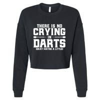 Darts There Is No Crying In Darts Dart Players Cropped Pullover Crew