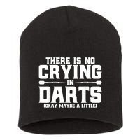 Darts There Is No Crying In Darts Dart Players Short Acrylic Beanie
