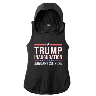 Donald Trump Inauguration Day 2025 Ladies PosiCharge Tri-Blend Wicking Draft Hoodie Tank