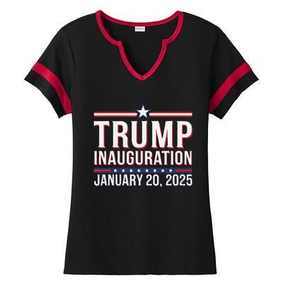 Donald Trump Inauguration Day 2025 Ladies Halftime Notch Neck Tee