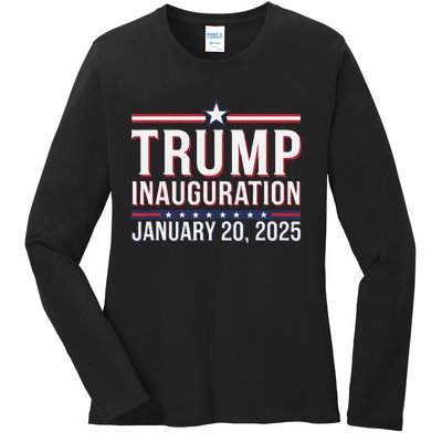 Donald Trump Inauguration Day 2025 Ladies Long Sleeve Shirt