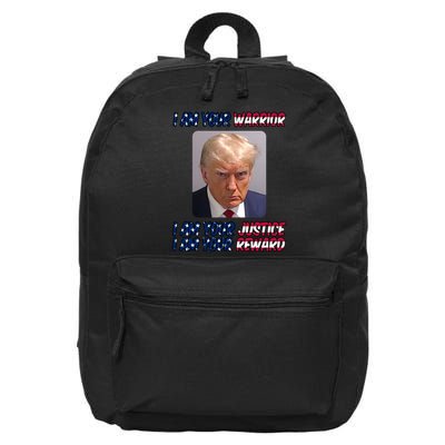 Donald Trump I Am Your Warrior I Am Your Justice I Am Your Reward 16 in Basic Backpack