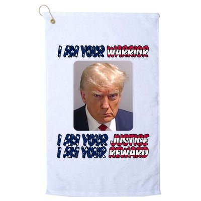 Donald Trump I Am Your Warrior I Am Your Justice I Am Your Reward Golf Towel