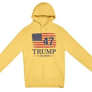 Donald Trump Inaugurationday 2025 47th President Premium Pullover Hoodie