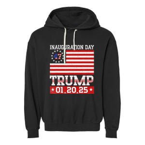 Donald Trump Inauguration Day 2025 47th President Garment-Dyed Fleece Hoodie