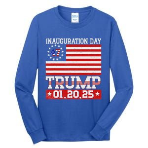 Donald Trump Inauguration Day 2025 47th President Tall Long Sleeve T-Shirt