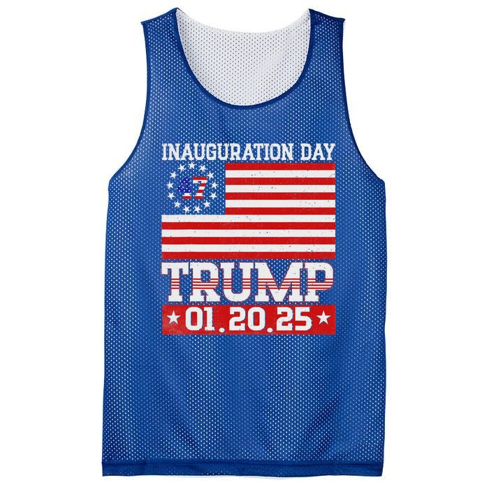 Donald Trump Inauguration Day 2025 47th President Mesh Reversible Basketball Jersey Tank