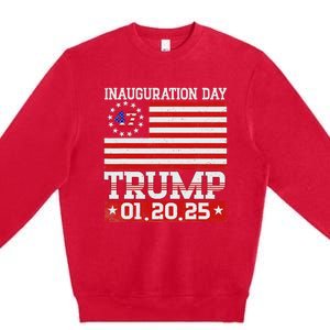 Donald Trump Inauguration Day 2025 47th President Premium Crewneck Sweatshirt