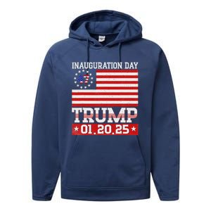 Donald Trump Inauguration Day 2025 47th President Performance Fleece Hoodie