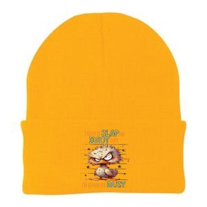 Duck Today Is Slap An Idiot Day I’M Gonna Be Busy Knit Cap Winter Beanie