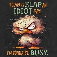 Duck Today Is Slap An Idiot Day I’M Gonna Be Busy Cool Comfort Performance Bucket Hat