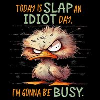 Duck Today Is Slap An Idiot Day I’M Gonna Be Busy Backpack