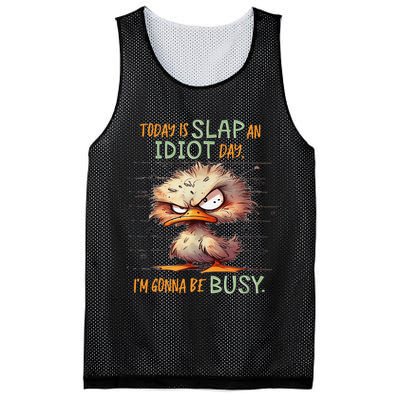 Duck Today Is Slap An Idiot Day I’M Gonna Be Busy Mesh Reversible Basketball Jersey Tank