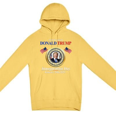 Donald Trump Inauguration Day 2025 47th Usa President Premium Pullover Hoodie