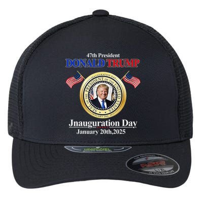 Donald Trump Inauguration Day 2025 47th Usa President Flexfit Unipanel Trucker Cap