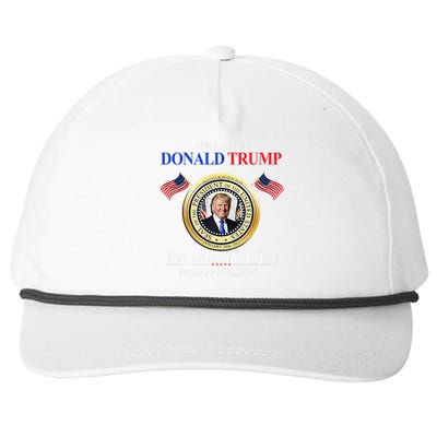 Donald Trump Inauguration Day 2025 47th Usa President Snapback Five-Panel Rope Hat