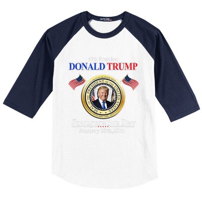 Donald Trump Inauguration Day 2025 47th Usa President Baseball Sleeve Shirt